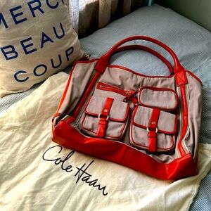 Cole Haan KYLE Nylon Tote Hobo Shoulder Bag